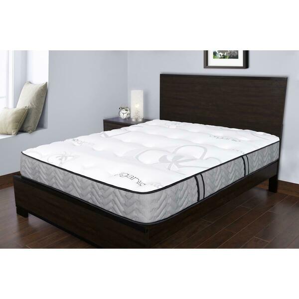 Spectra Mattress 11.5 in. Orthopedic Organic Medium Firm Quilted Top Double Sided Pocketed Coil - Queen SS571001Q